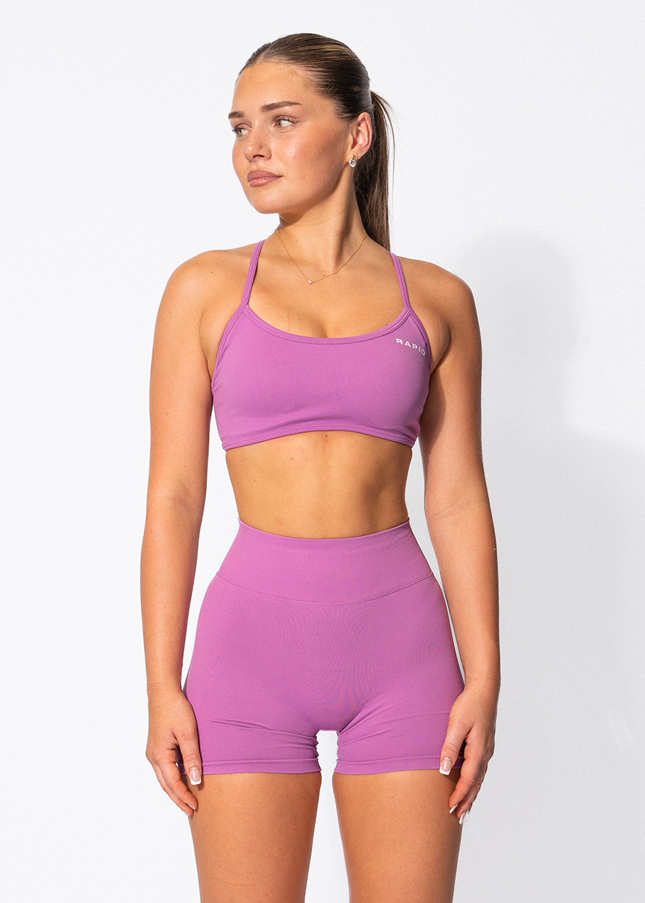 VIBRANCE SPORTS BRA- GRAPE