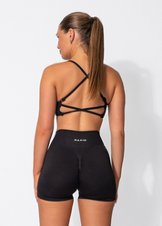 VIBRANCE SPORTS BRA- LIQOURICE