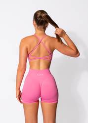 VIBRANCE SPORTS BRA- PINK LEMONADE