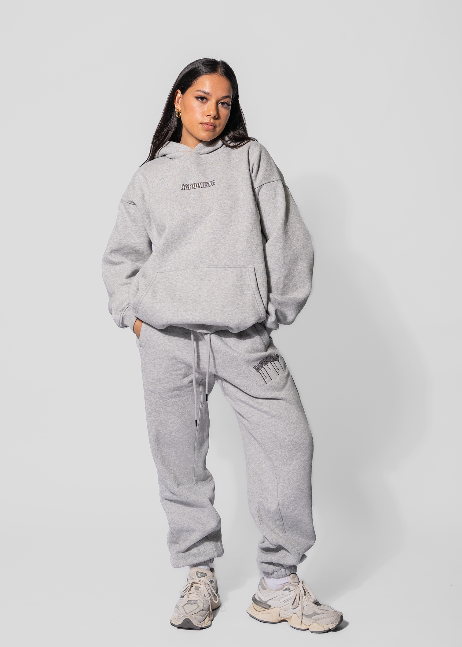 UNISEX DRIP HOODIE -GREY