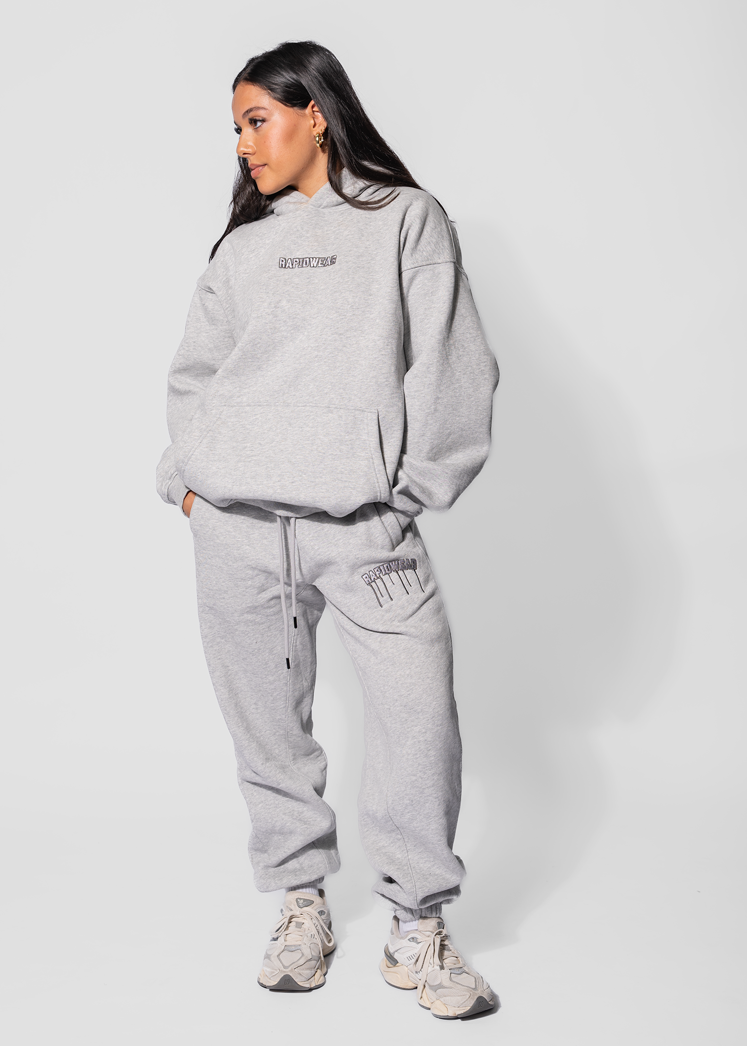 UNISEX DRIP HOODIE -GREY
