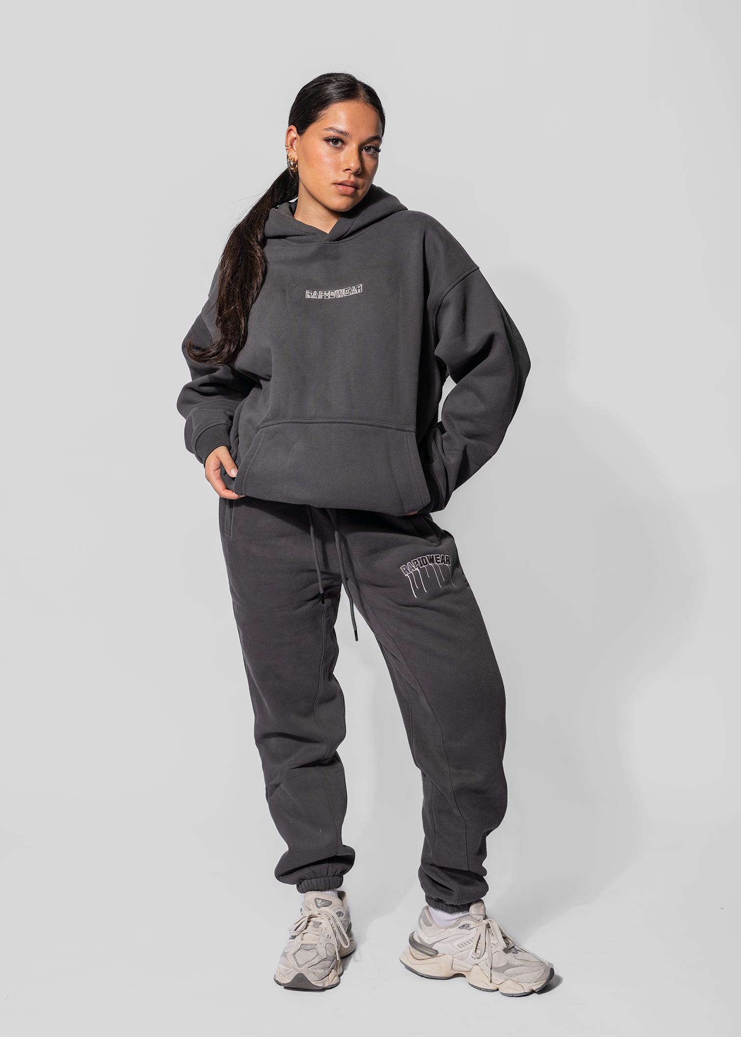 UNISEX DRIP HOODIE - CHARCOAL