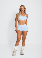BALANCE SCRUNCH BUM SHORTS - BABY BLUE