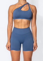 BALANCE SCRUNCH BUM SHORTS - NAVY BLUE