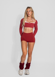 BASIC LEG WARMERS - BURGUNDY