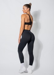 SERENITY SCRUNCH BUM LEGGINGS - BLACK