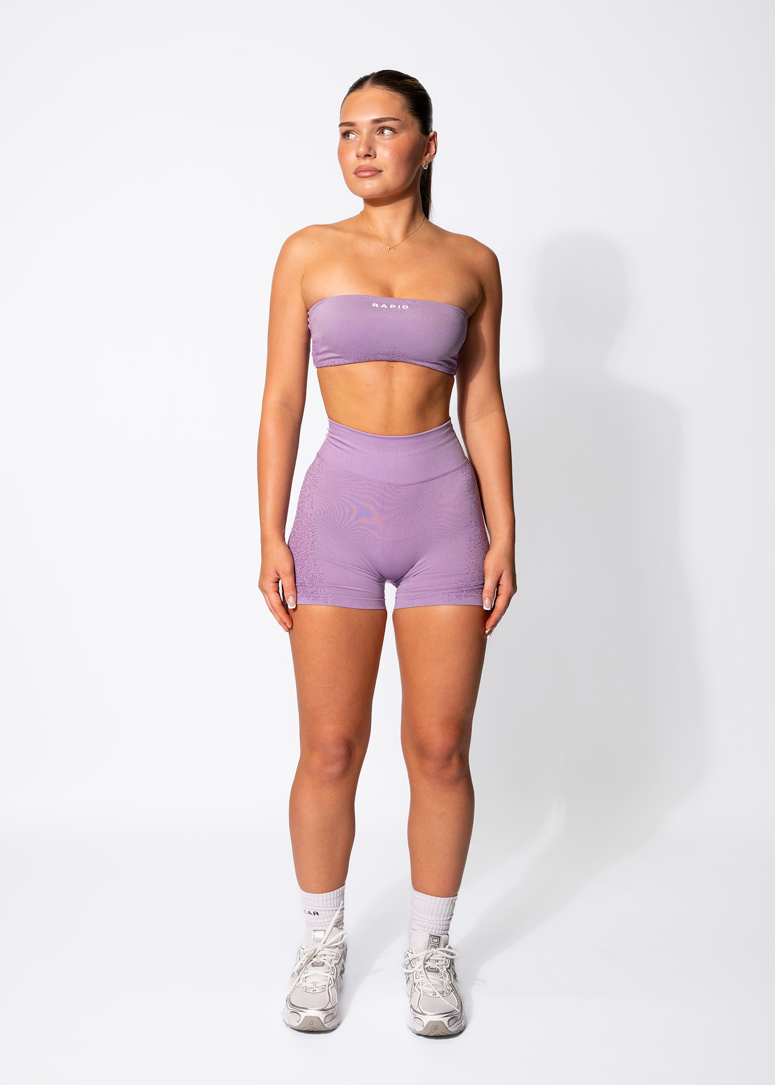 GELAREH SCRUNCH SHORTS - LAVENDER