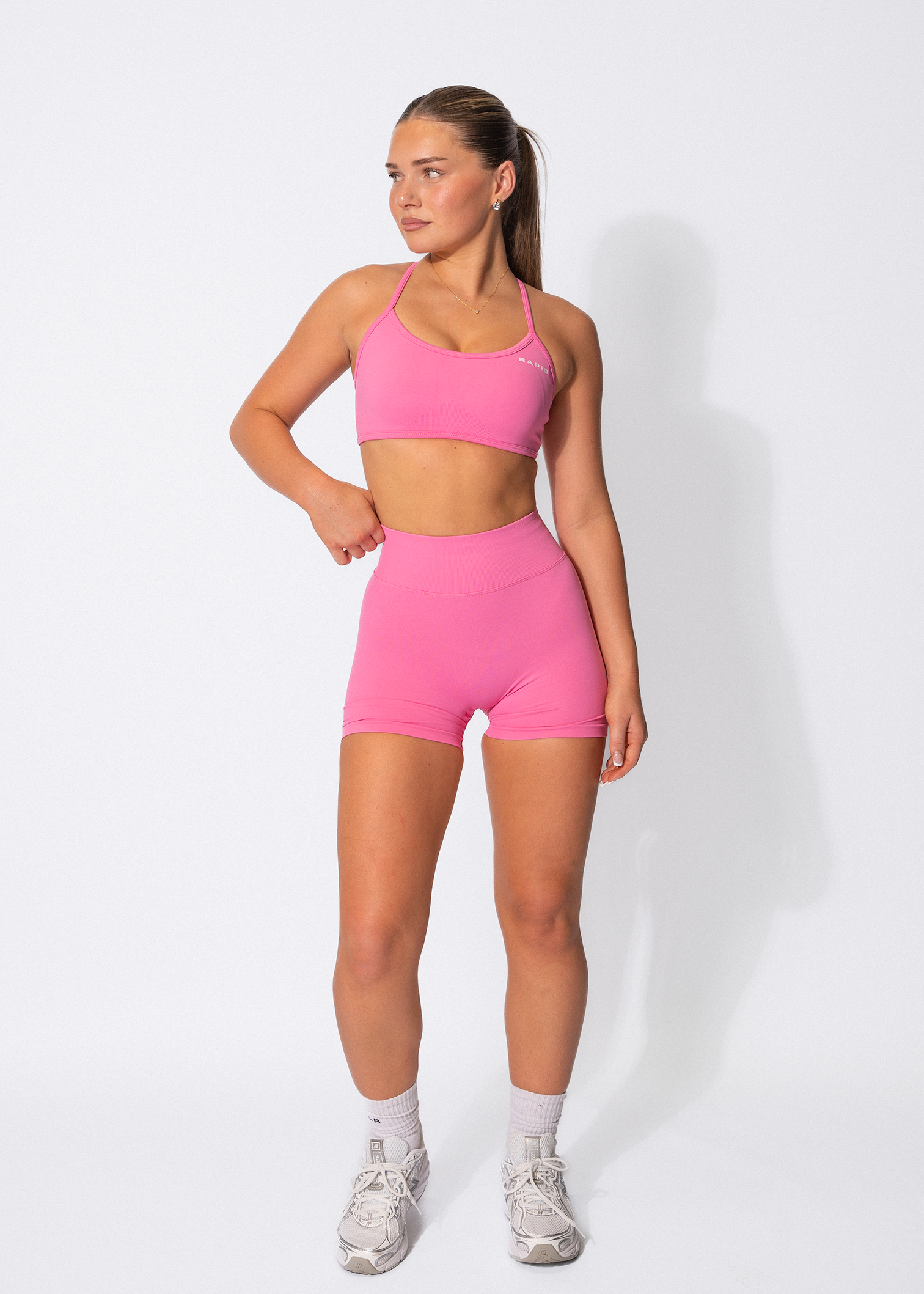 VIBRANCE SPORTS BRA- PINK LEMONADE