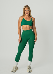 VIBRANCE SCRUNCH BUM LEGGINGS - FORREST GREEN