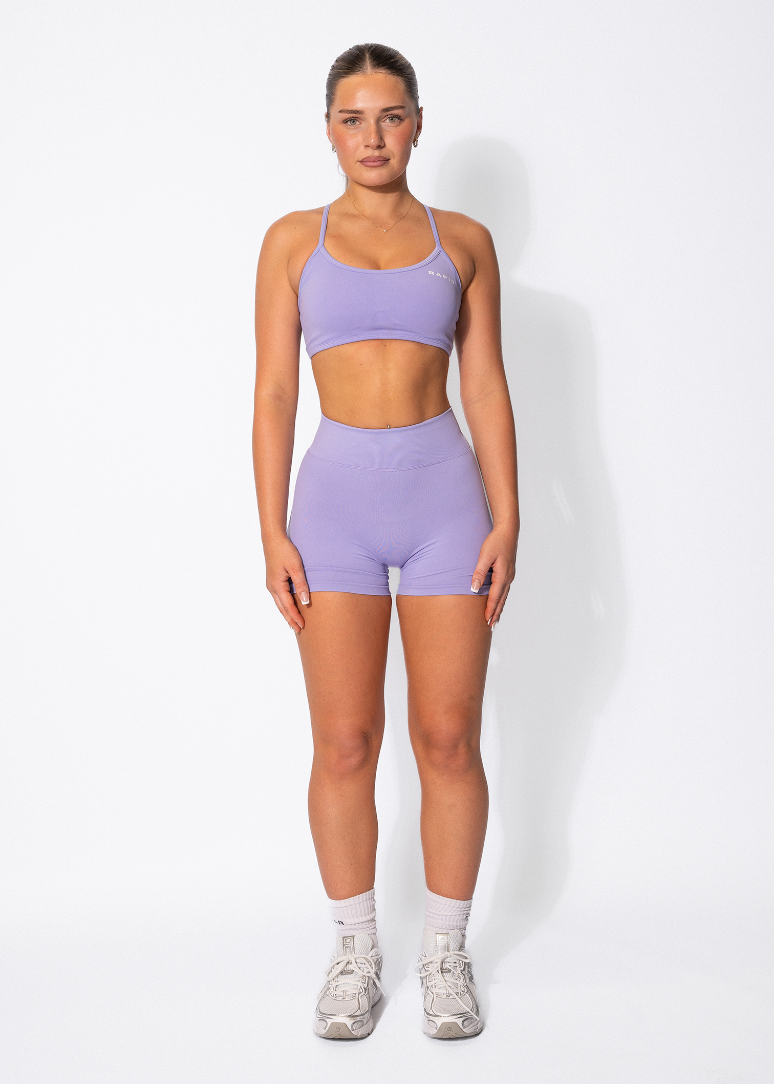 VIBRANCE SCRUNCH BUM SHORTS- LAVENDER