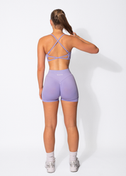 VIBRANCE SCRUNCH BUM SHORTS- LAVENDER