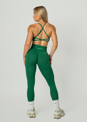 VIBRANCE SCRUNCH BUM LEGGINGS - FORREST GREEN