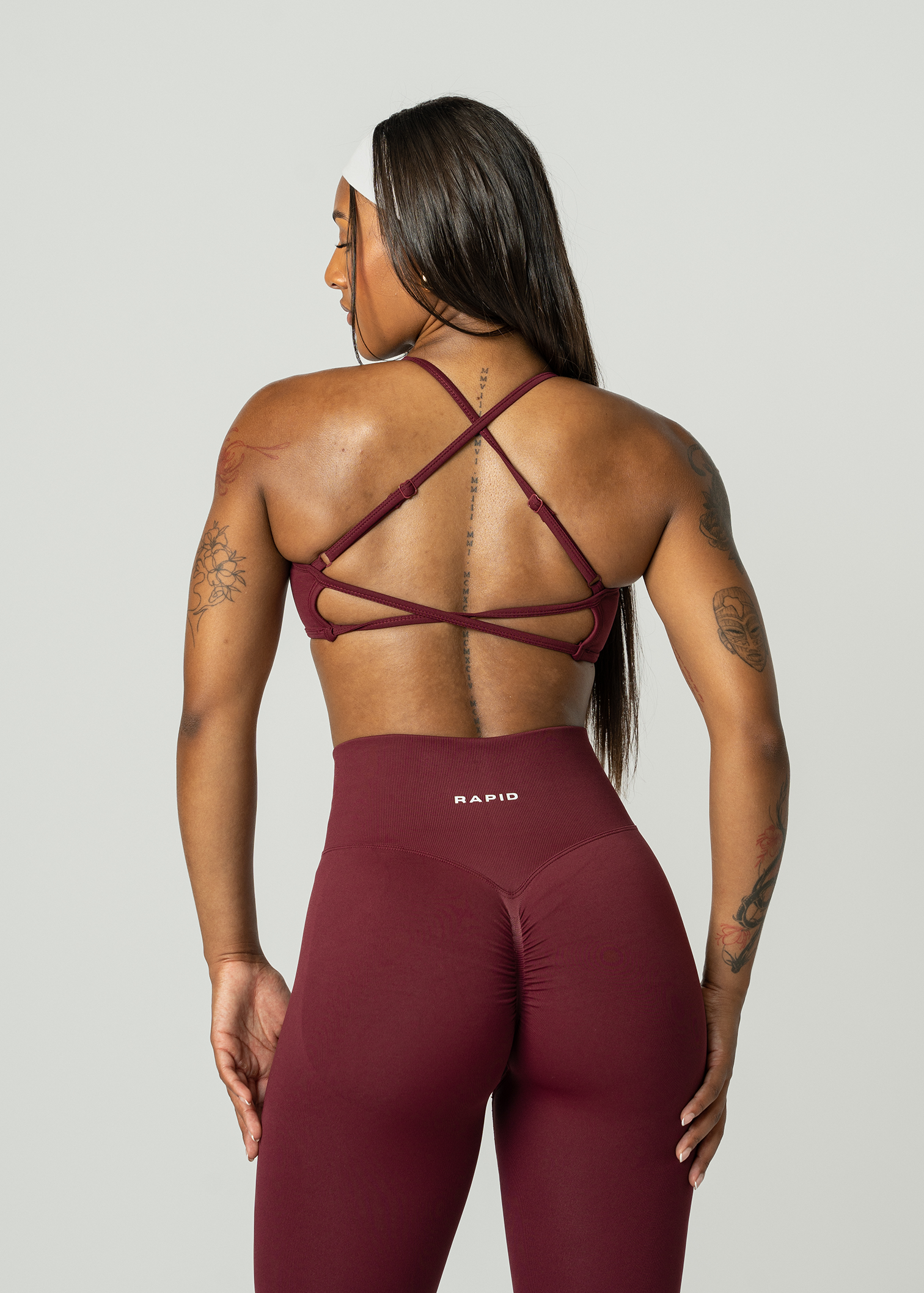 VIBRANCE SPORTS BRA- PLUM