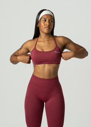 VIBRANCE SPORTS BRA - WINE