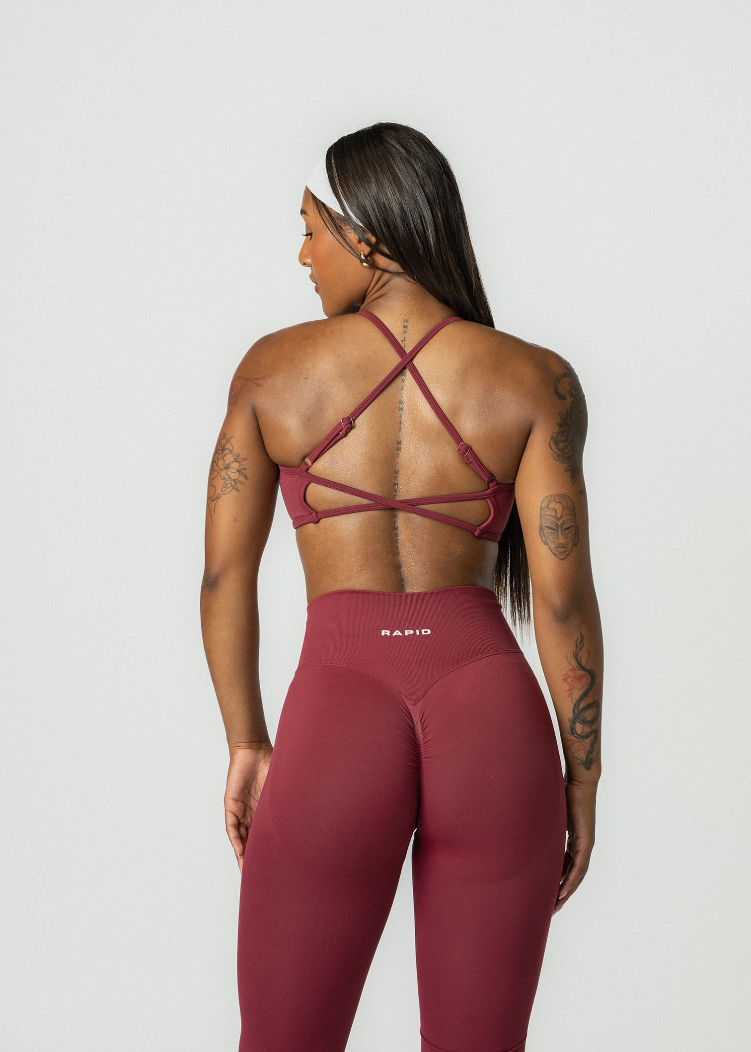 VIBRANCE SPORTS BRA - WINE