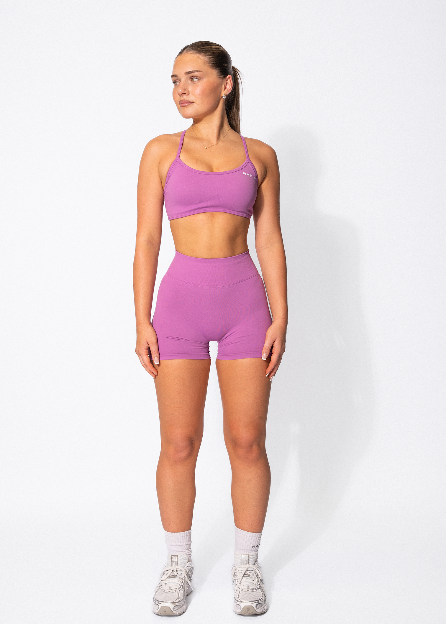 VIBRANCE SPORTS BRA- GRAPE
