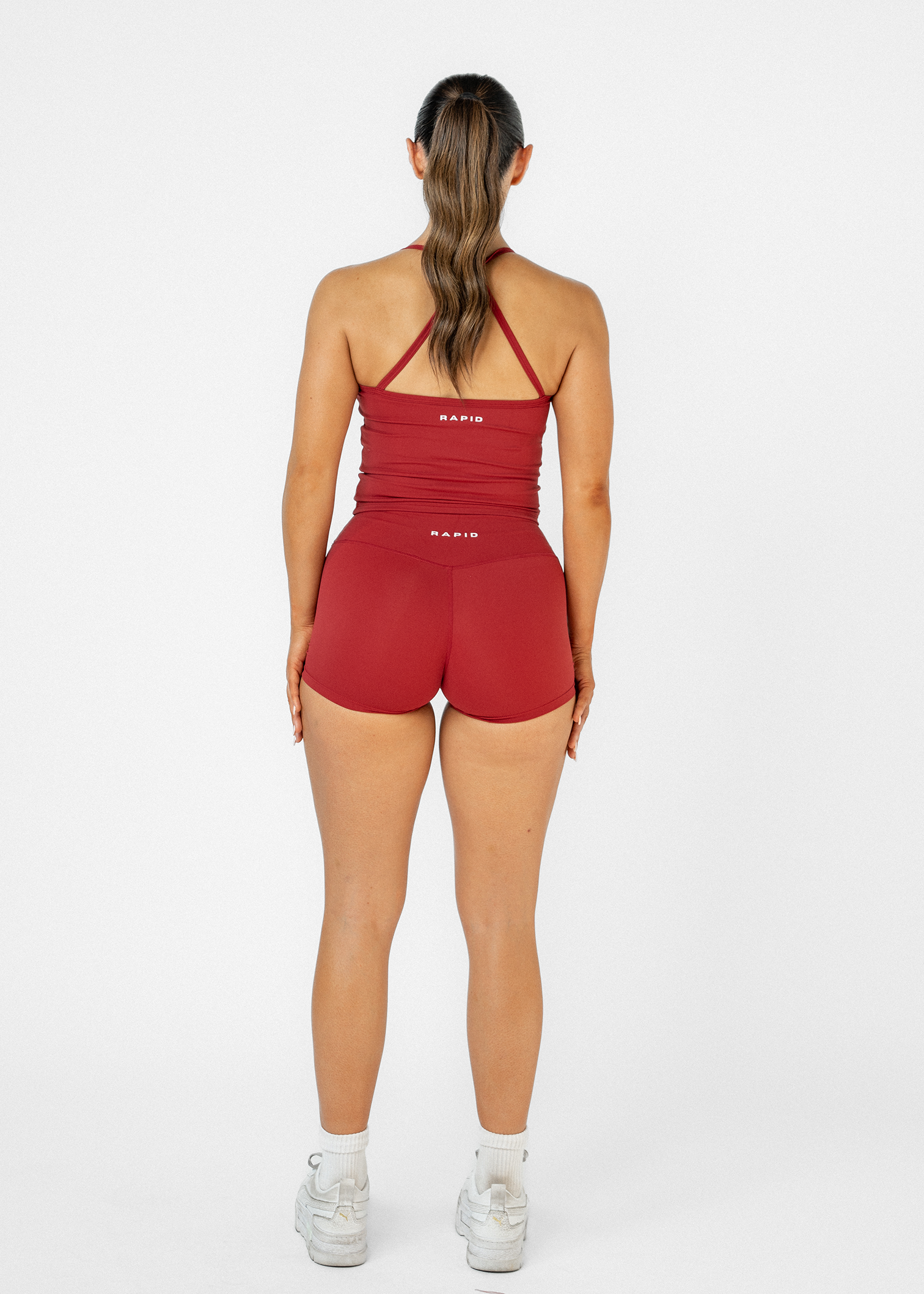 CORE YOGA SHORTS - BURGUNDY