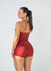 CORE YOGA SHORTS - BURGUNDY