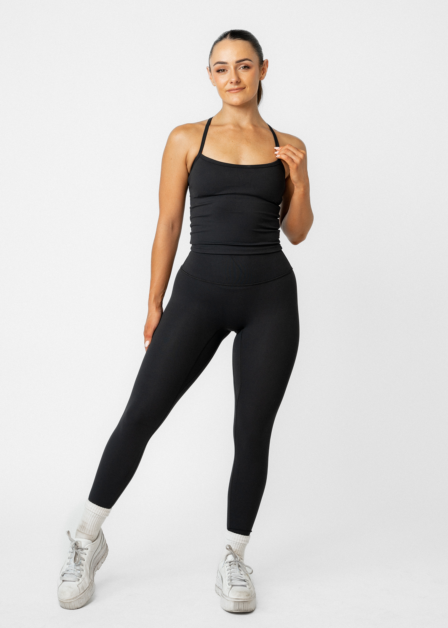 CORE YOGA LEGGINGS - BLACK