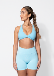 TWIST SPORTS BRA- BABY BLUE