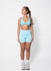 TWIST SPORTS BRA- BABY BLUE