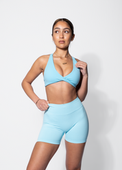 TWIST SPORTS BRA- BABY BLUE