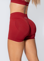 BALANCE SCRUNCH BUM SHORTS - BURGUNDY