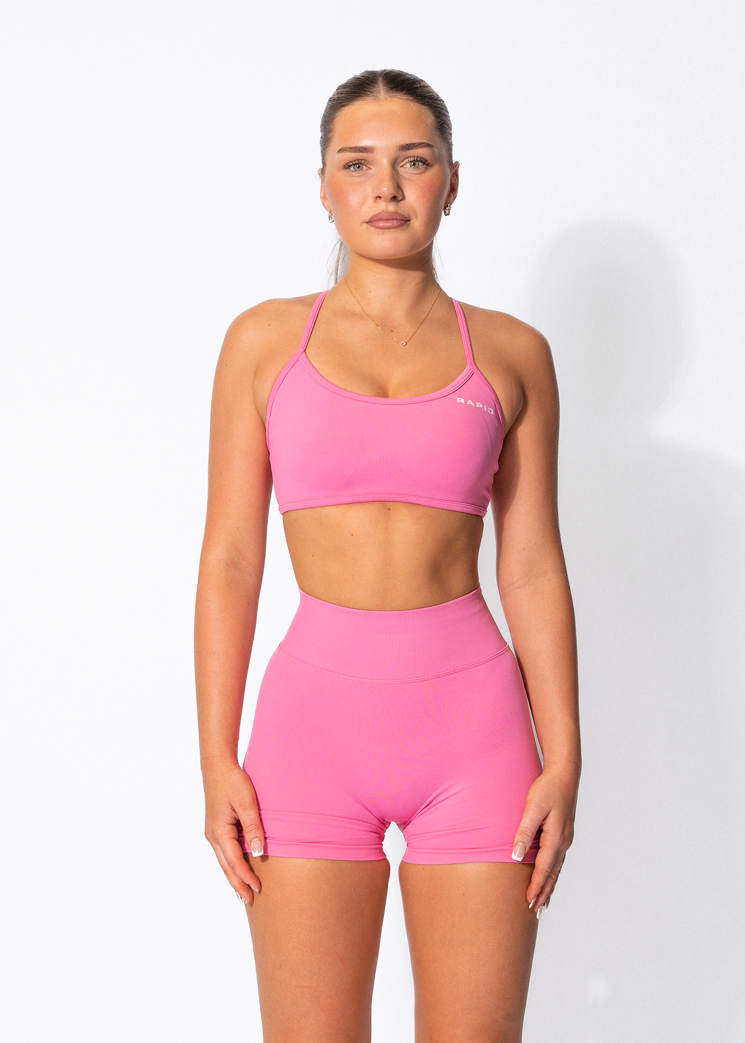 VIBRANCE SPORTS BRA- PINK LEMONADE